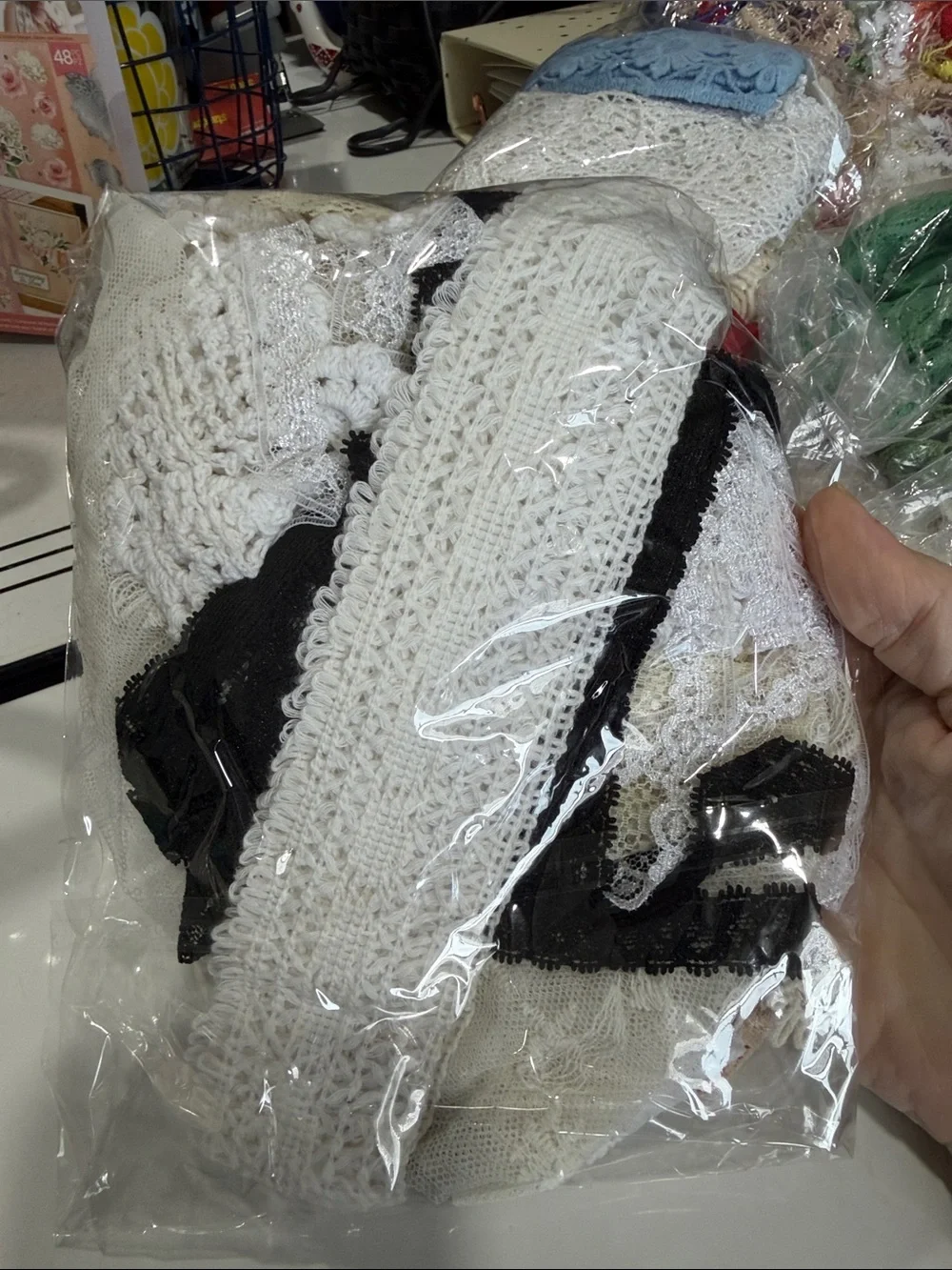 Large Lot of Ribbon and Appliqués